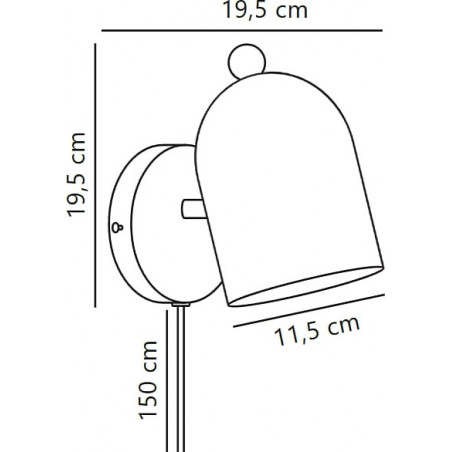 Kinkiet dziecięcy Nordlux Gaston - Skandynawski design