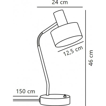 Lampa biurkowa Matis biała Nordlux | Regulowana i stylowa
