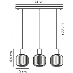 Lampa wisząca Nordlux Milford Mini - szkło białe/czarne | Sklep z lampami