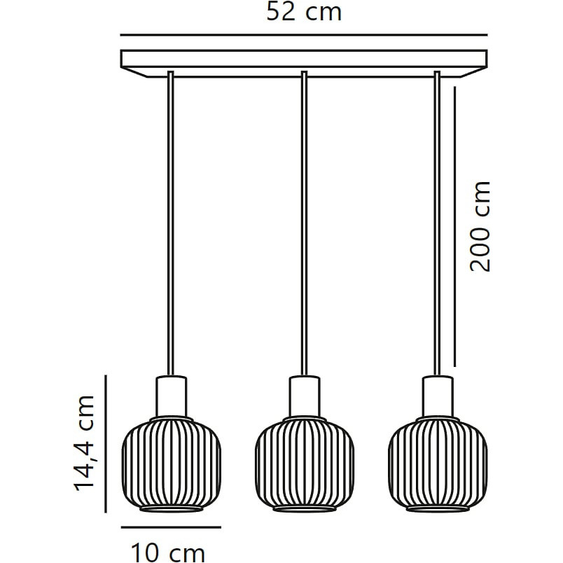 Lampa wisząca Nordlux Milford Mini - szkło białe/czarne | Sklep z lampami