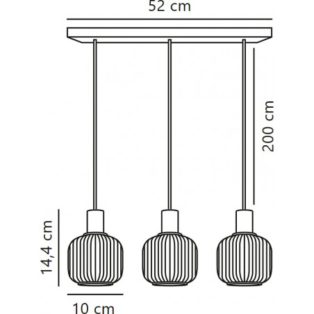 Lampa wisząca Nordlux Milford Mini - szkło białe/czarne | Sklep z lampami