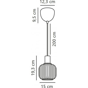 Lampa wisząca Nordlux Milford Mini - szkło ryflowane | Kup online