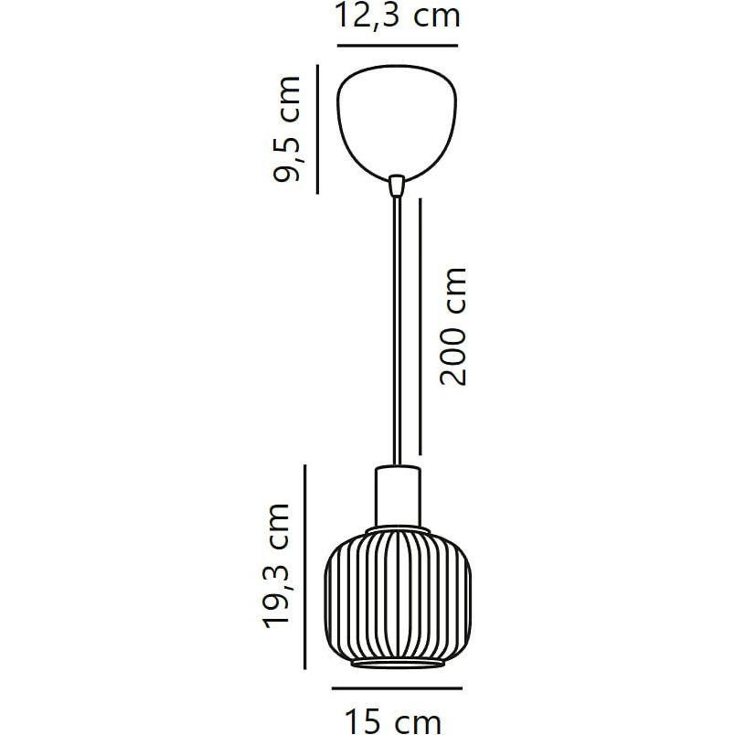 Lampa wisząca Nordlux Milford Mini - szkło ryflowane | Kup online