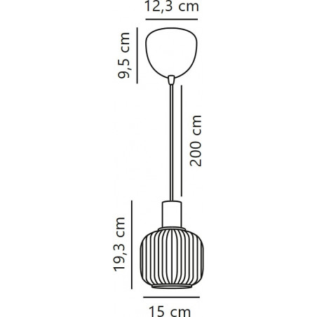 Lampa wisząca Nordlux Milford Mini - szkło ryflowane | Kup online