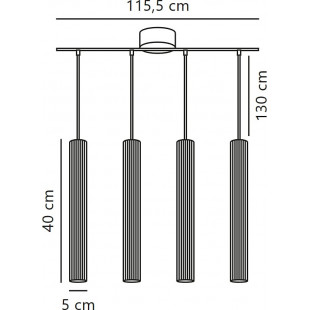 Lampa Wisząca Vico IV Czarna - Nordlux | Skandynawski Design