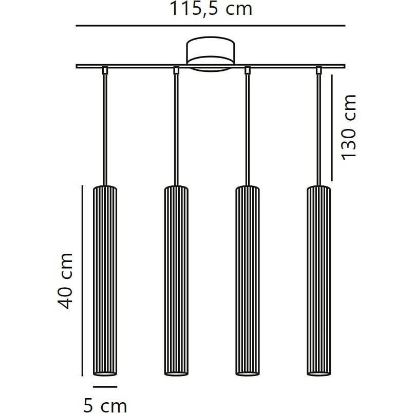Lampa Wisząca Vico IV Czarna - Nordlux | Skandynawski Design