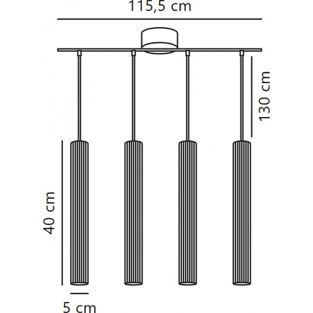 Lampa Wisząca Vico IV Czarna - Nordlux | Skandynawski Design
