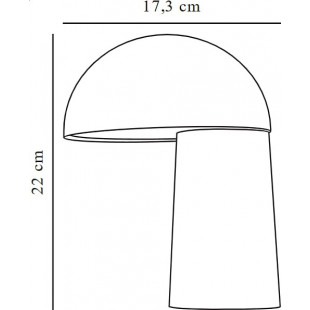 Lampa stołowa Faye LED beżowa | Design For The People