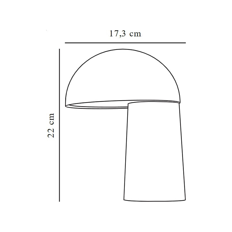 Lampa stołowa Faye LED beżowa | Design For The People