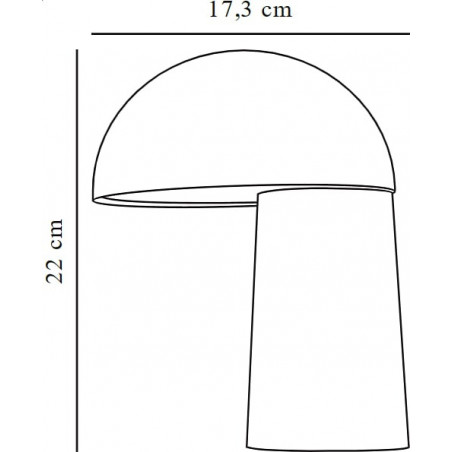 Lampa stołowa Faye LED beżowa | Design For The People