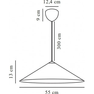 Lampa wisząca Japandi Hill 55cm - Design For The People