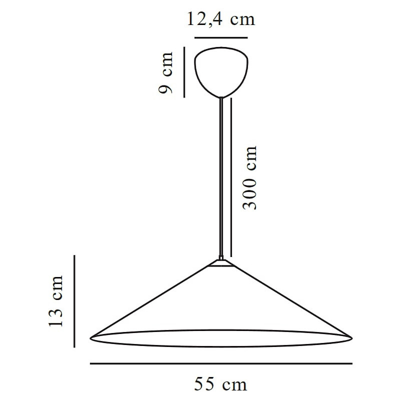 Lampa wisząca Japandi Hill 55cm - Design For The People