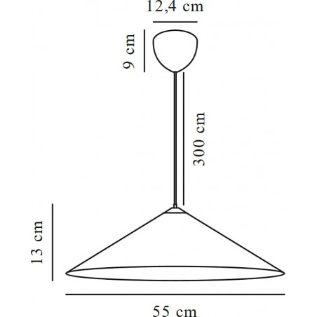 Lampa wisząca Japandi Hill 55cm - Design For The People