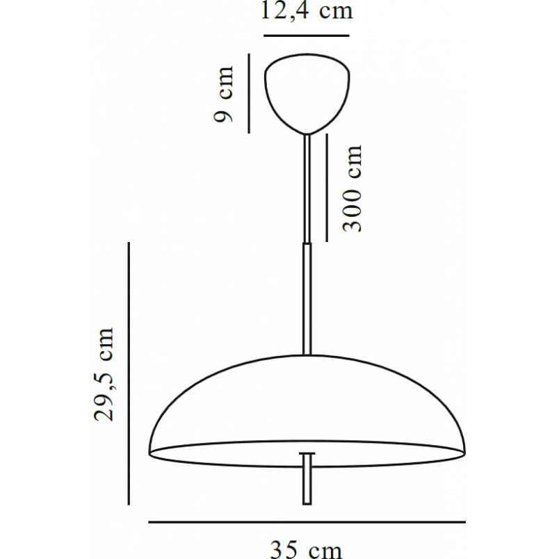Lampa Wisząca Skandynawska Versale Czarna | Design For The People