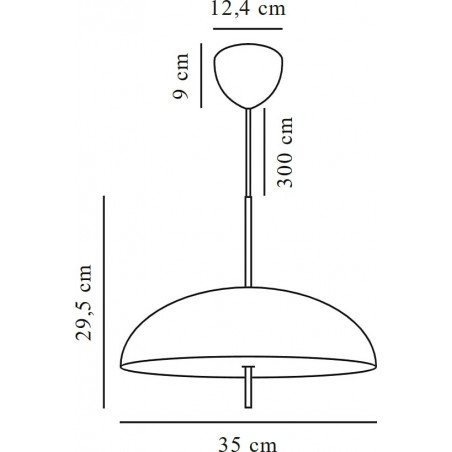 Lampa Wisząca Skandynawska Versale Czarna | Design For The People