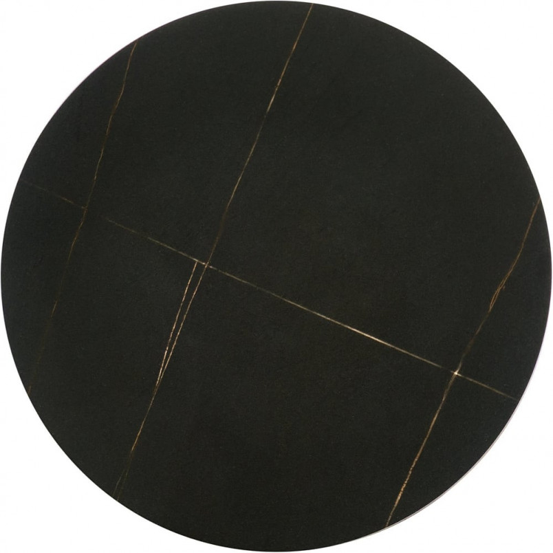Stolik boczny Verde Halmar | Czarny marmur, 40cm | Sklep mebli