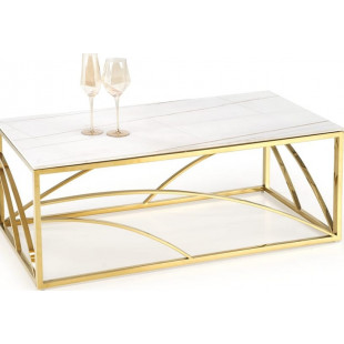 Stolik glamour Universe III biały marmur - Halmar | 120x60cm