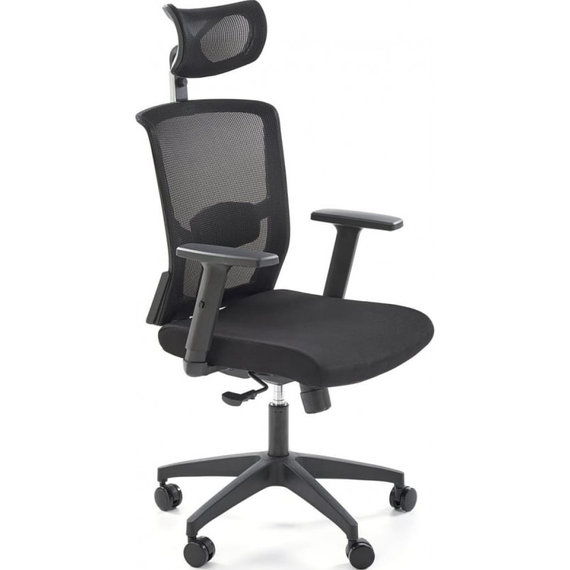 Fotel komputerowy ergonomiczny Mason czarny Halmar | Komfort i regulacja