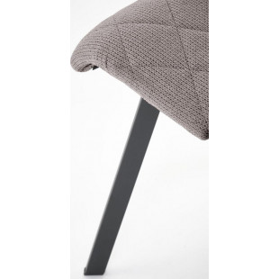 Krzesło tapicerowane Halmar K561 - Szare, Pikowane | Sklep mebli