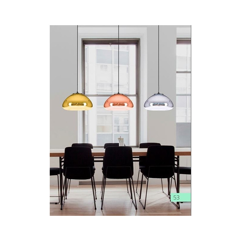 Lampa miedziana wisząca Victory Glow | Step Into Design