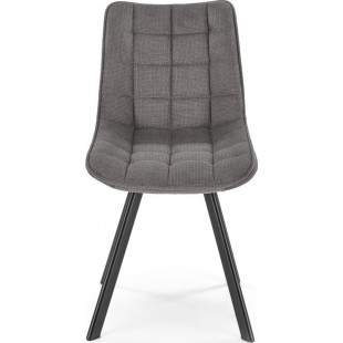 Krzesło pikowane K549 Halmar | Komfortowy design w szarym kolorze