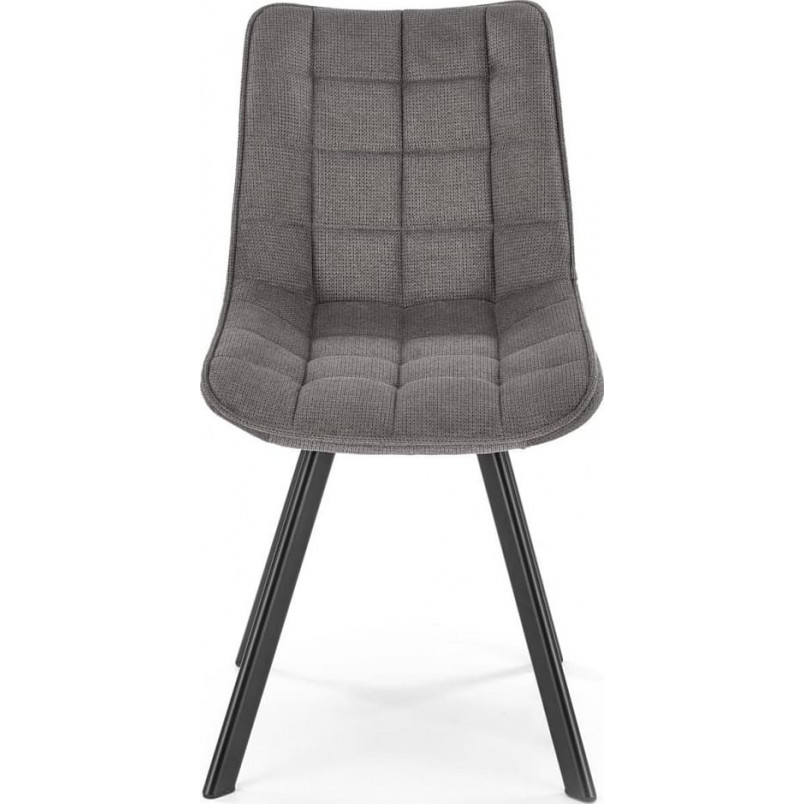 Krzesło pikowane K549 Halmar | Komfortowy design w szarym kolorze