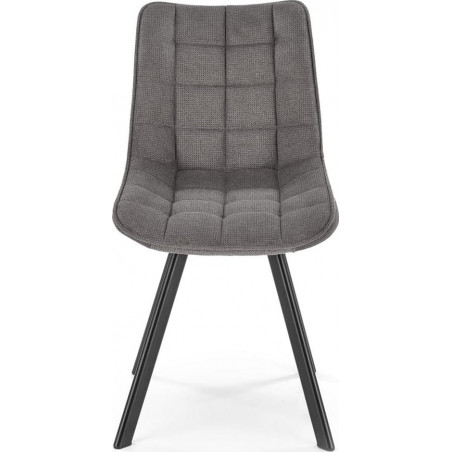 Krzesło pikowane K549 Halmar | Komfortowy design w szarym kolorze