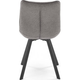 Krzesło pikowane K549 Halmar | Komfortowy design w szarym kolorze