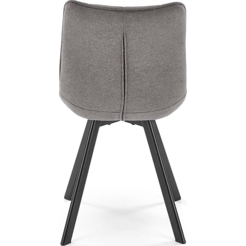 Krzesło pikowane K549 Halmar | Komfortowy design w szarym kolorze