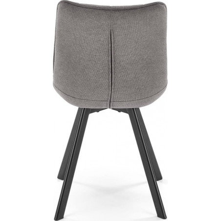Krzesło pikowane K549 Halmar | Komfortowy design w szarym kolorze