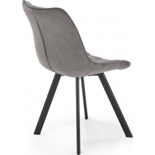 Krzesło pikowane K549 Halmar | Komfortowy design w szarym kolorze