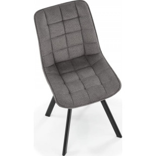 Krzesło pikowane K549 Halmar | Komfortowy design w szarym kolorze