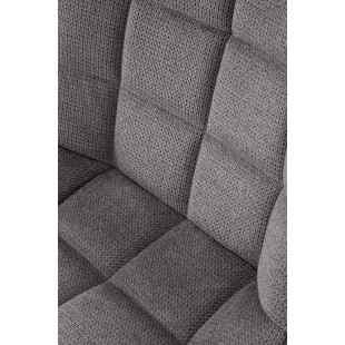 Krzesło pikowane K549 Halmar | Komfortowy design w szarym kolorze