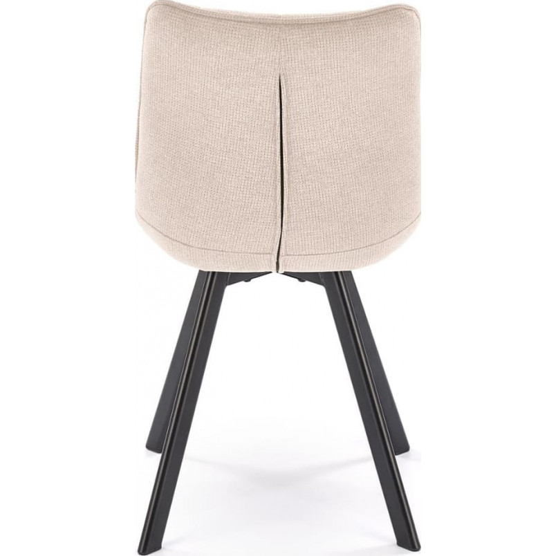 Krzesło pikowane K549 Halmar - Beżowe, Nowoczesny Design