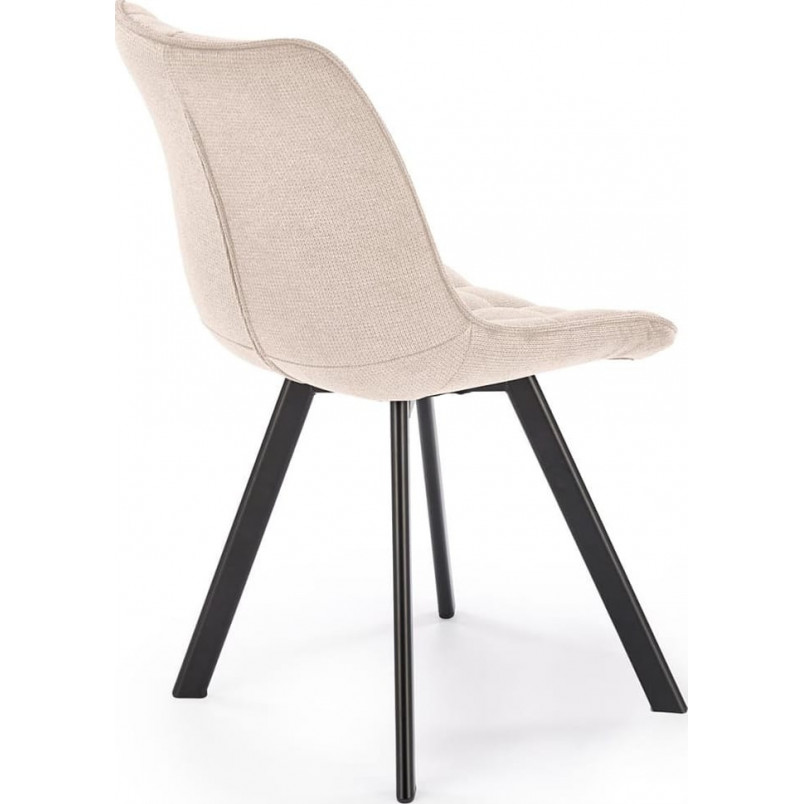 Krzesło pikowane K549 Halmar - Beżowe, Nowoczesny Design
