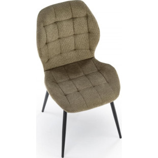 Krzesło pikowane oliwkowe Halmar K548 | Elegancki design