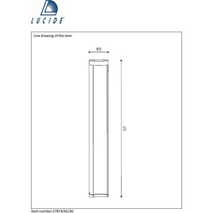 Słupek ogrodowy Combo LED 65cm Czarny - Lucide | Oświetlenie Ogrodu