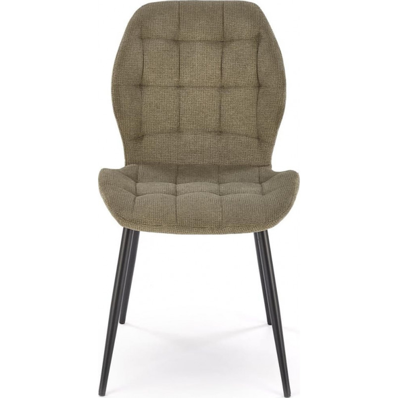 Krzesło pikowane oliwkowe Halmar K548 | Elegancki design