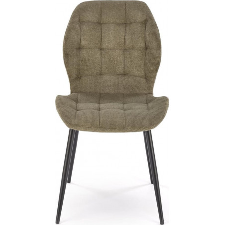 Krzesło pikowane oliwkowe Halmar K548 | Elegancki design