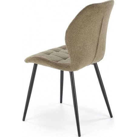 Krzesło pikowane oliwkowe Halmar K548 | Elegancki design