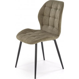 Krzesło pikowane oliwkowe Halmar K548 | Elegancki design