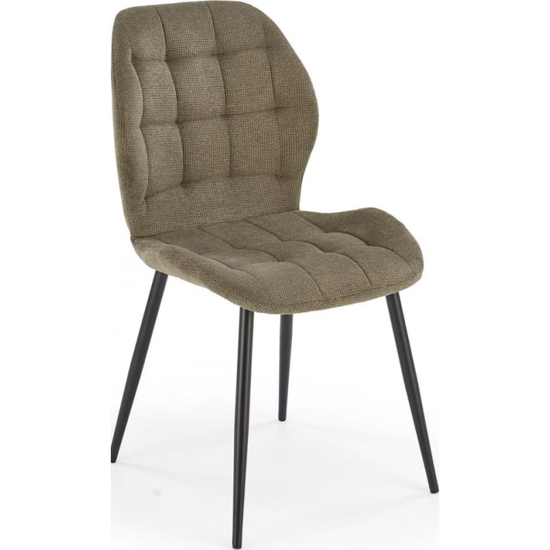 Krzesło pikowane oliwkowe Halmar K548 | Elegancki design