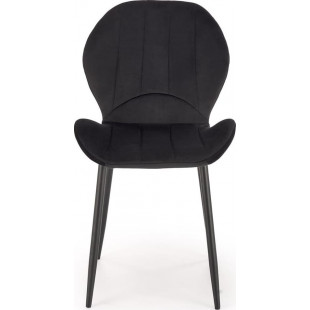 Krzesło welurowe K538 czarne Halmar | Elegancki design