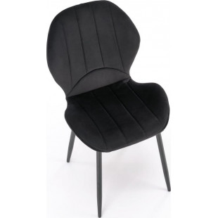 Krzesło welurowe K538 czarne Halmar | Elegancki design