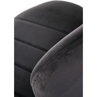 Krzesło welurowe K538 czarne Halmar | Elegancki design