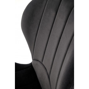 Krzesło welurowe K538 czarne Halmar | Elegancki design