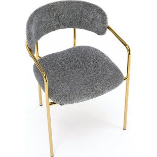 Krzesło tapicerowane K537 Halmar - Elegancki design, złote nogi