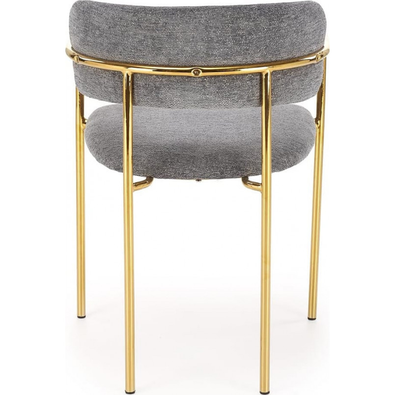 Krzesło tapicerowane K537 Halmar - Elegancki design, złote nogi