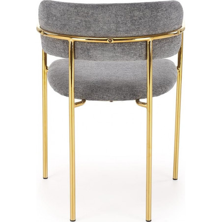 Krzesło tapicerowane K537 Halmar - Elegancki design, złote nogi