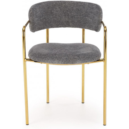 Krzesło tapicerowane K537 Halmar - Elegancki design, złote nogi